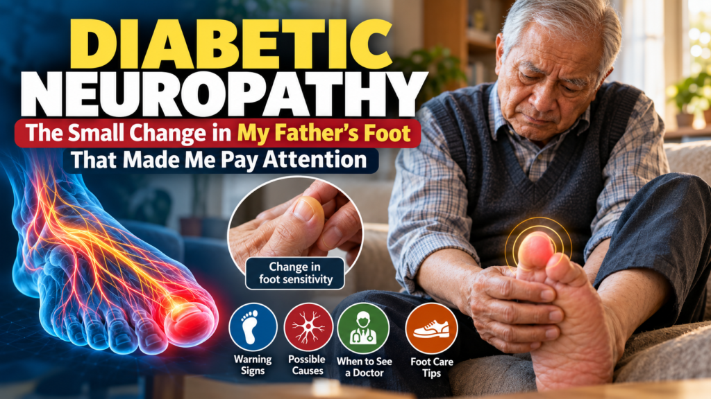 Diabetic foot problems showing warning signs, possible causes, daily foot checks and when to see a doctor